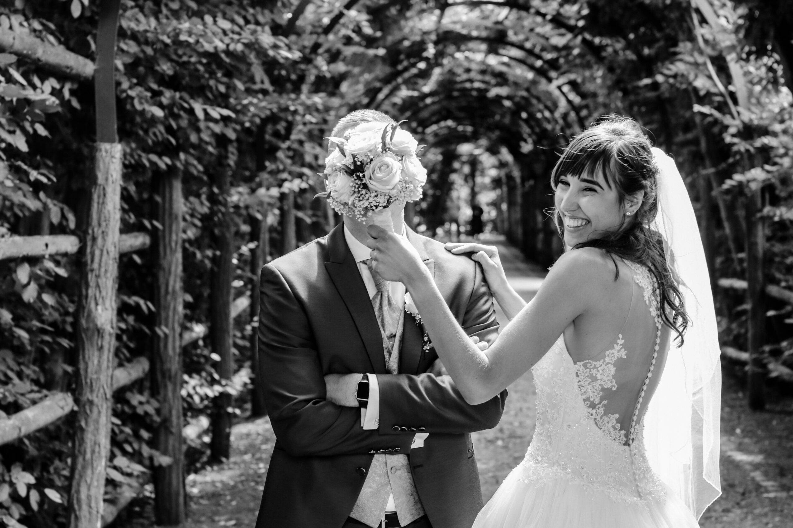 5B6A3444 a man and woman in a wedding dress