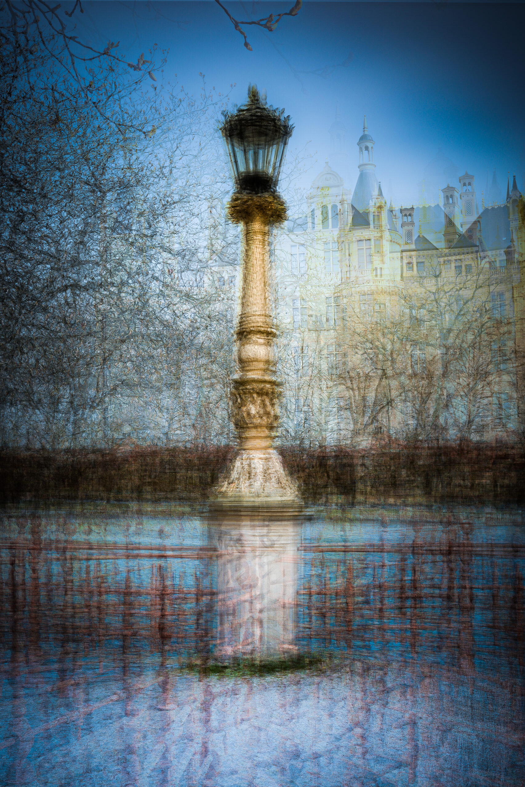 Laterne im Schweriner Schlossgarten Laterne im Schweriner Schlossgarten, Impressionistische Fotografie