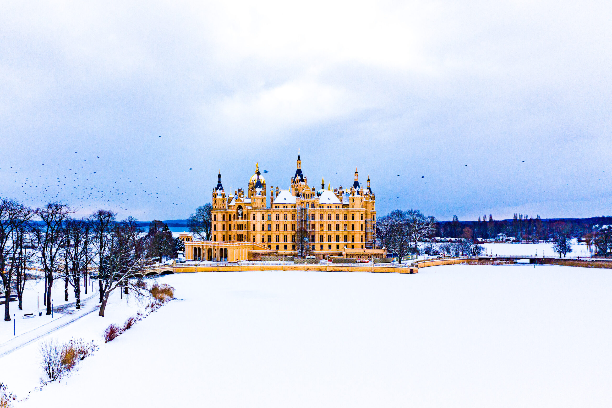 DJI_0853 a large building with a snowy field