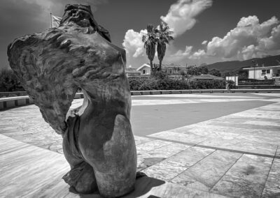 a statue of a woman with wings